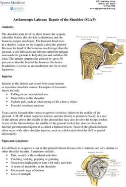 Arthroscopic Labrum Repair of the Shoulder (SLAP)