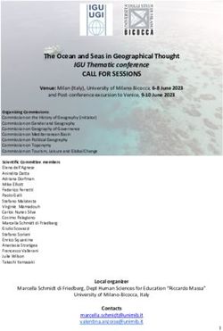 CALL FOR SESSIONS The Ocean and Seas in Geographical Thought