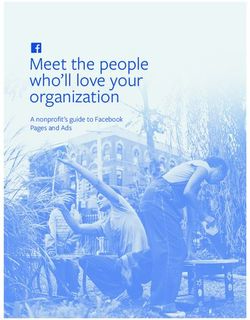 Meet the people who'll love your organization - A nonprofit's guide to Facebook Pages and Ads - Truro Diocese