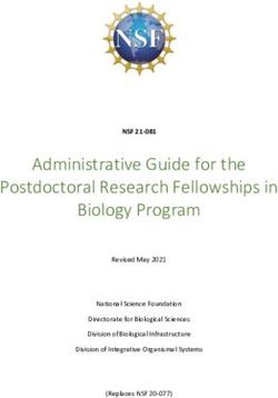 Administrative Guide for the Postdoctoral Research Fellowships in Biology Program