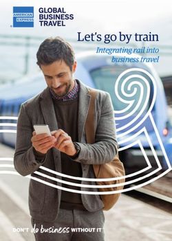 Let's go by train Integrating rail into business travel - American Express Global Business Travel