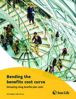 Bending the benefits cost curve - Disrupting rising benefits plan costs Life's brighter under the sun - Sun Life