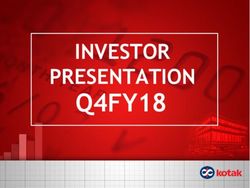 Q4FY18 INVESTOR PRESENTATION - Kotak Mahindra Bank