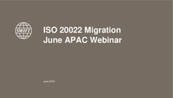 ISO 20022 Migration June APAC Webinar - Swift