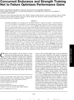 Concurrent Endurance and Strength Training Not to Failure Optimizes Performance Gains