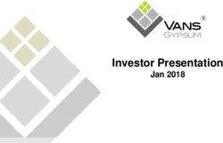 Investor Presentation - Jan 2018 R - VANS Gypsum