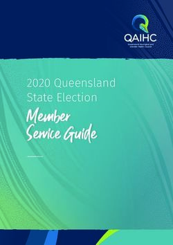 Member Service Guide 2020 Queensland State Election - Queensland Aboriginal and Islander ...