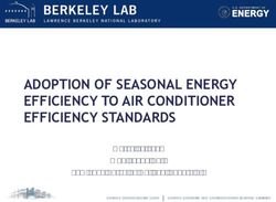 ADOPTION OF SEASONAL ENERGY EFFICIENCY TO AIR CONDITIONER EFFICIENCY STANDARDS - March 25 2019 Won Young Park Lawrence Berkeley National Laboratory