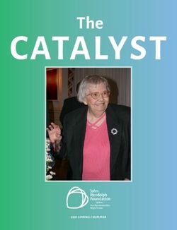 CATALYST The - 2021 SPRING / SUMMER - John Randolph Foundation