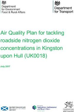 Air Quality Plan for tackling roadside nitrogen dioxide concentrations in Kingston upon Hull (UK0018) - July 2017 - UK Air