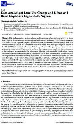Data Analysis of Land Use Change and Urban and Rural Impacts in Lagos State, Nigeria - MDPI