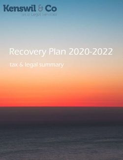 Recovery Plan 2020-2022 - tax & legal summary - Kenswil & Co