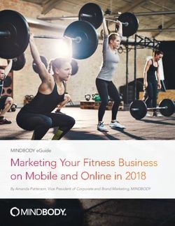 Marketing Your Fitness Business on Mobile and Online in 2018 - MINDBODY eGuide By Amanda Patterson, Vice President of Corporate and Brand ...