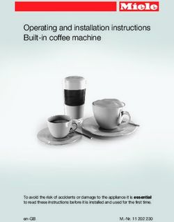 Operating and installation instructions Built-in coffee machine - To avoid the risk of accidents or damage to the appliance it is essential to ...