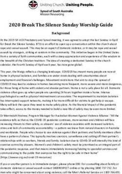 2020 Break The Silence Sunday Worship Guide - UCA SA