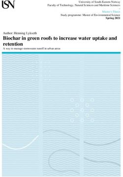 Biochar in green roofs to increase water uptake and retention