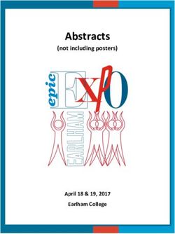Abstracts (not including posters) - April 18 & 19, 2017 Earlham College