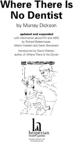 Where There Is No Dentist - by Murray Dickson