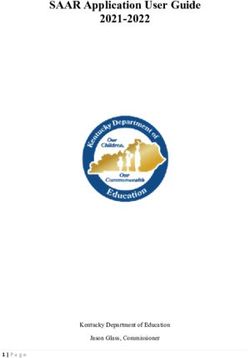SAAR Application User Guide 2021-2022 - Kentucky Department of Education Jason Glass, Commissioner - Kentucky ...