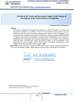 Academic Journal of Digital Economics and Stability Volume 6, 2021