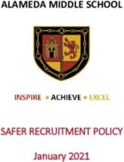 ALAMEDA MIDDLE SCHOOL - SAFER RECRUITMENT POLICY January 2021
