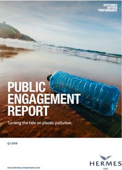 PUBLIC ENGAGEMENT REPORT - Turning the tide on plastic pollution Q1 2019 - Hermes Investment ...