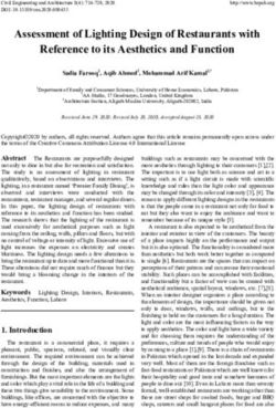 Assessment of Lighting Design of Restaurants with Reference to its Aesthetics and Function