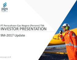 INVESTOR PRESENTATION - PT Perusahaan Gas Negara (Persero) Tbk 9M-2017 Update - Perusahaan Gas Negara Persero Tbk PT