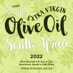 2022 WWW.EVOOSA.CO.ZA - Olive Oils from A-Z, Facts & Tips, Experiences, Awards & Table Olives