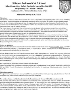 Wilson's Endowed C of E School - School Lane, Over Kellet, Carnforth, Lancashire. LA6 1BN Telephone / Fax : 01524 732097 - Lancashire County Council