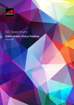 5G Spectrum GSMA Public Policy Position March 2021
