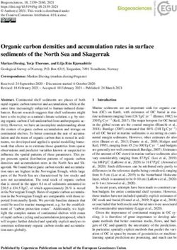 Organic carbon densities and accumulation rates in surface sediments of the North Sea and Skagerrak
