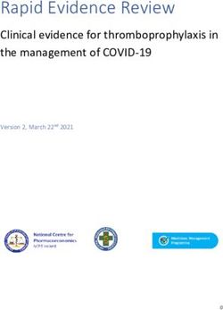 Rapid Evidence Review - Clinical evidence for thromboprophylaxis in the management of COVID-19