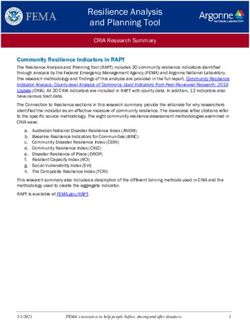 Resilience Analysis and Planning Tool - CRIA Research Summary - | FEMA.gov