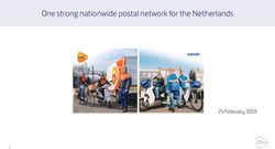 One strong nationwide postal network for the Netherlands - 25 February 2019 - PostNL