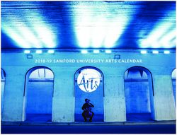 2018-19 SAMFORD UNIVERSITY ARTS CALENDAR - tickets.samford.edu or 205-726-2853 | All events are subject to change.