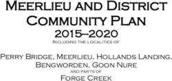 Meerlieu and District Community Plan - 2015-2020 Perry Bridge, Meerlieu, Hollands Landing, Wellington Shire Council