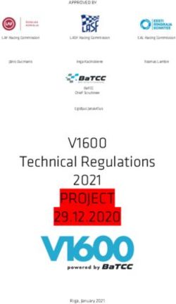 PROJECT 29.12.2020 V1600 - Technical Regulations 2021 - APPROVED BY - Riga, January 2021