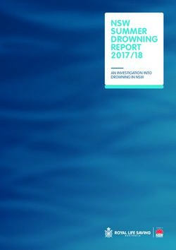 NSW SUMMER DROWNING REPORT - 2017/18 AN INVESTIGATION INTO DROWNING IN NSW - Water Safety NSW
