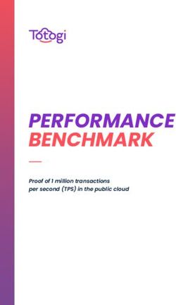 PERFORMANCE BENCHMARK - Proof of 1 million transactions per second (TPS) in the public cloud - Totogi