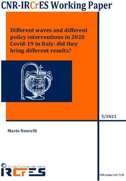 DIFFERENT WAVES AND DIFFERENT POLICY INTERVENTIONS IN 2020 COVID-19 IN ITALY: DID THEY BRING DIFFERENT RESULTS? 5/2021 - IRCRES-CNR