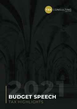 BUDGET SPEECH TAX HIGHLIGHTS - South African Payroll ...