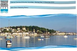 External Overview & Scrutiny Committee - Meeting Date: 14 November 2018 North Devon Marketing Bureau