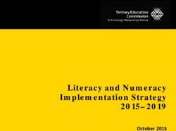Literacy and Numeracy Implementation Strategy 2015-2019 - October 2015 - Tertiary ...