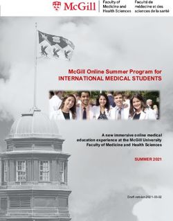 MCGILL ONLINE SUMMER PROGRAM FOR - INTERNATIONAL MEDICAL STUDENTS A NEW IMMERSIVE ONLINE MEDICAL EDUCATION EXPERIENCE AT THE MCGILL UNIVERSITY ...