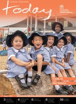 Faith in the future - Catholic Education - Catholic Education Melbourne