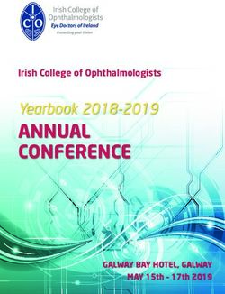 ANNUAL CONFERENCE Yearbook 2018-2019 - Irish College of Ophthalmologists