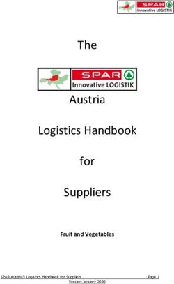 The Austria Logistics Handbook for Suppliers - Fruit and Vegetables - GS1 Austria