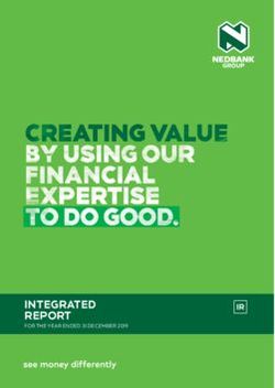 INTEGRATED REPORT IR - Nedbank