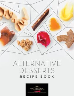 Alternative desserts RECIPE BOOK - Valrhona